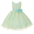 Kids Dream Big Girls Yellow Blue Butterfly Burnout Organza Easter Dress 8-12 - SophiasStyle.com